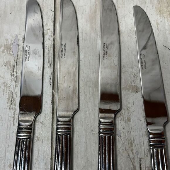 4 Reed & Barton CRESCENDO II Dinner Knives 9 3/4” - Picture 3 of 8